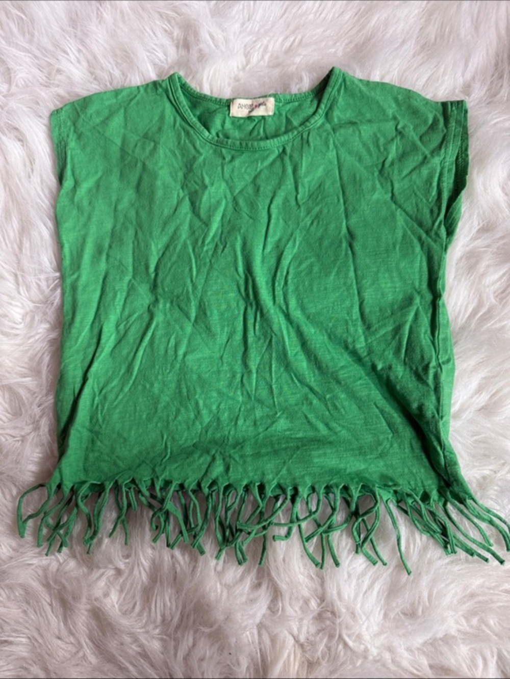 Angie girls Bright Green Knit Top